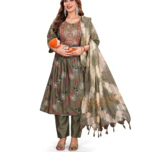 Feeding 3 Piece Kurta Set for Women | Heavy Vertican | Computer Work