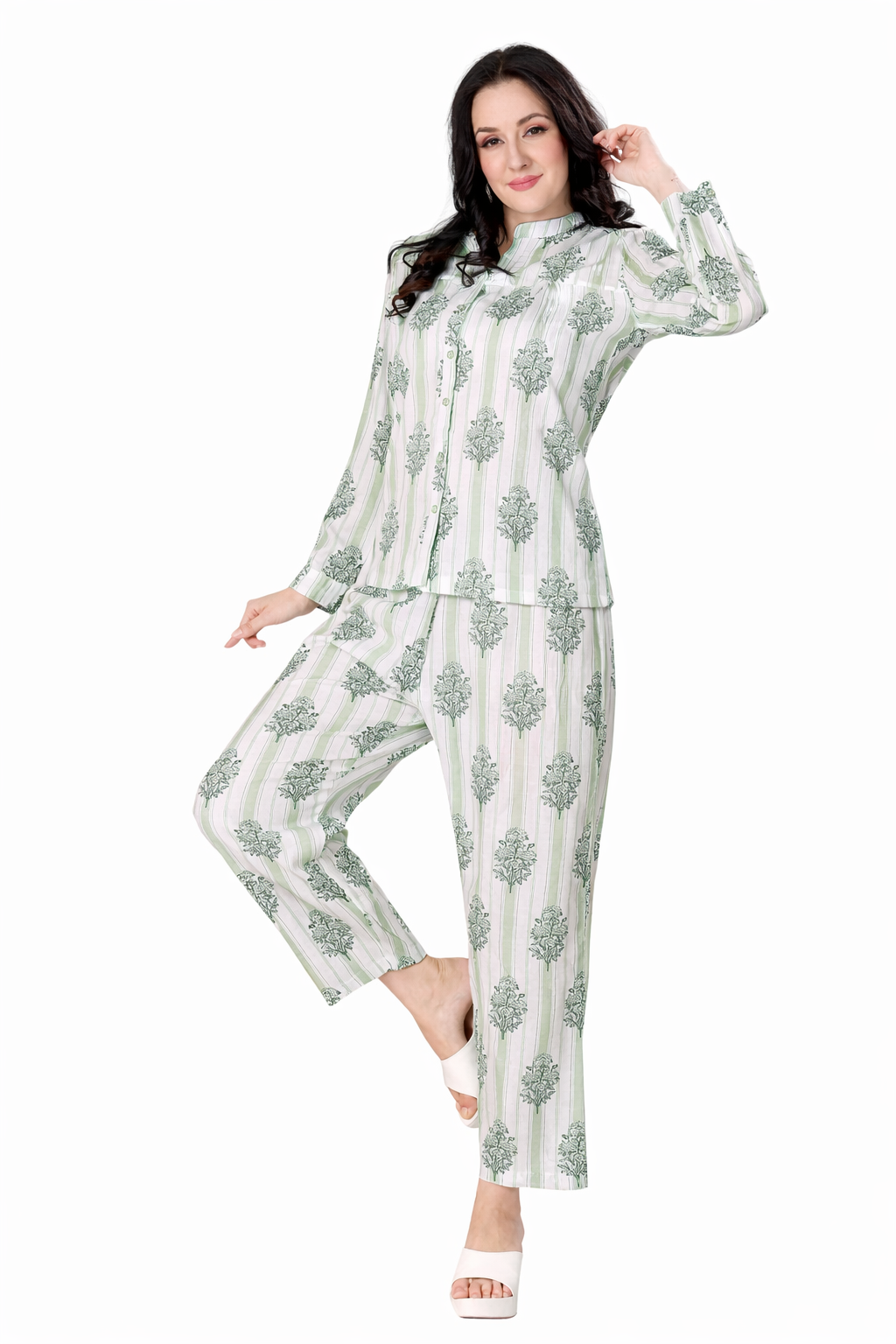 Orange Candy Imported Cotton Cord Set – Design 2026 – Multicolor – XL | 2XL