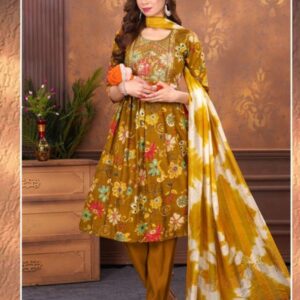 Feeding 3 Piece Kurta Set for Women | Heavy Vertican | Computer Work