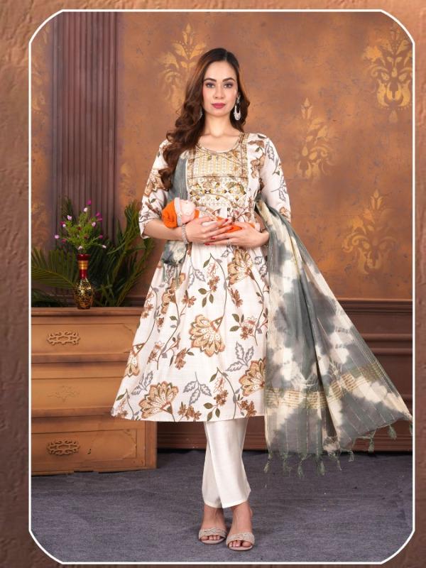 Feeding 3 Piece Kurta Set for Women | Heavy Vertican | Computer Work