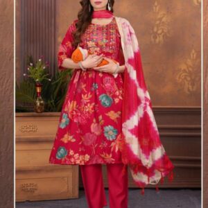 Feeding 3 Piece Kurta Set for Women | Heavy Vertican | Computer Work