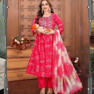 Feeding 3 Piece Kurta Set for Women | Heavy Vertican | Computer Work