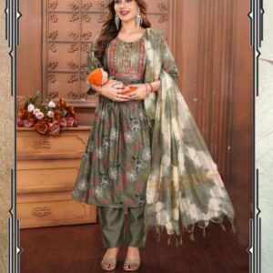 Feeding 3 Piece Kurta Set for Women | Heavy Vertican | Computer Work