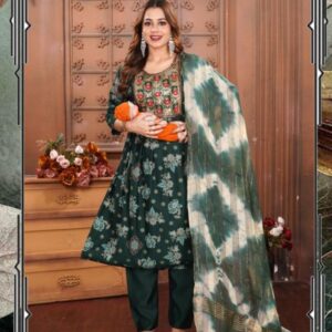 Feeding 3 Piece Kurta Set for Women | Heavy Vertican | Computer Work